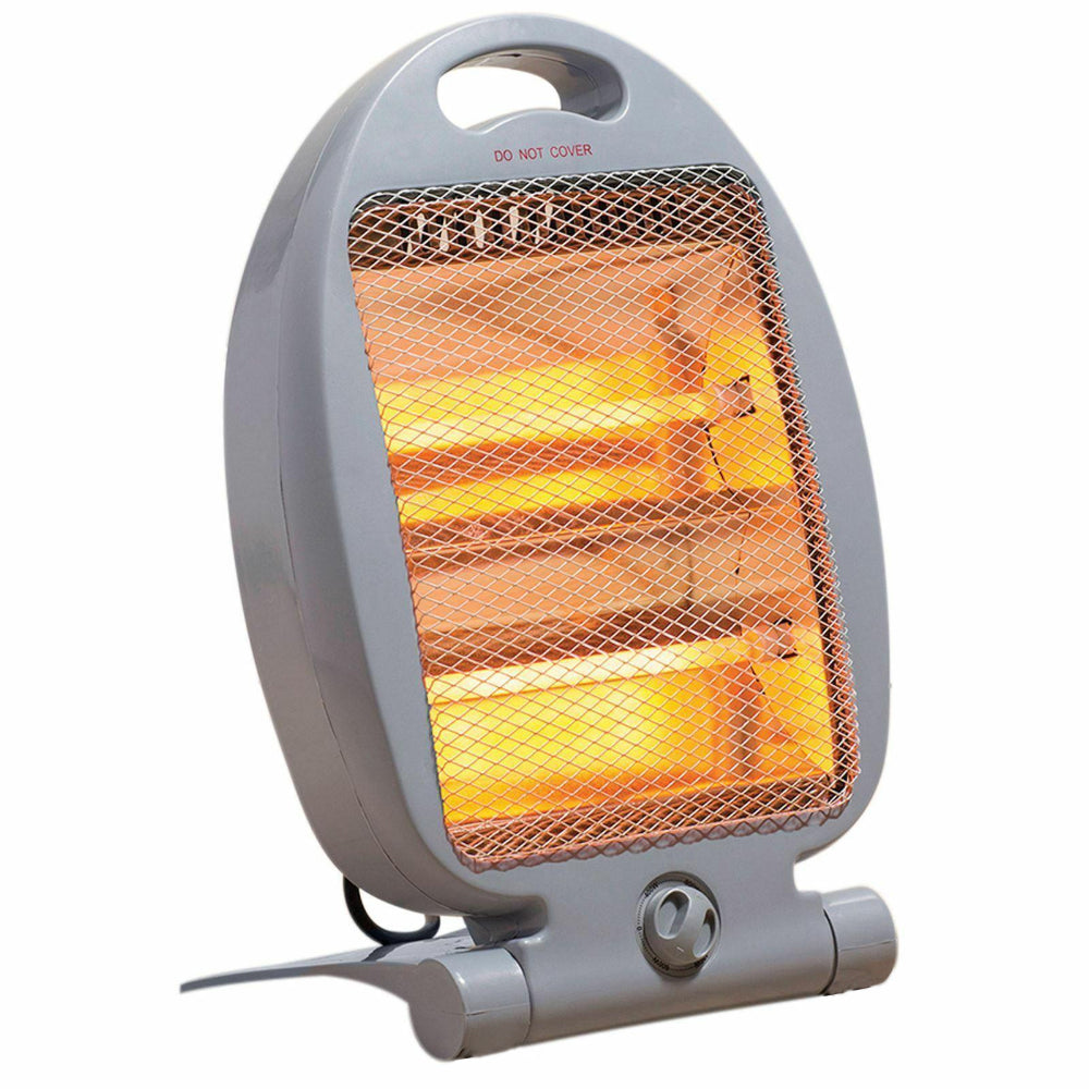 800W Instant Heating Portable Electric Quartz Heater With Auto Tip-Over Protection