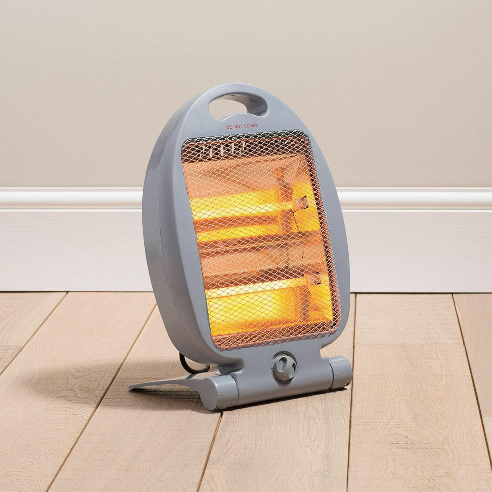 800W Instant Heating Portable Electric Quartz Heater With Auto Tip-Over Protection